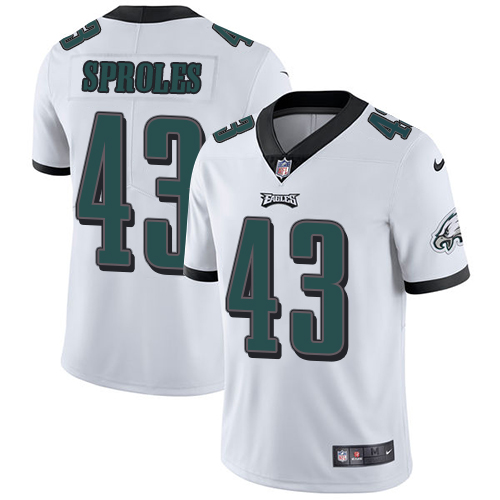 2019 men Philadelphia Eagles #43 Sproles white Nike Vapor Untouchable Limited NFL Jersey